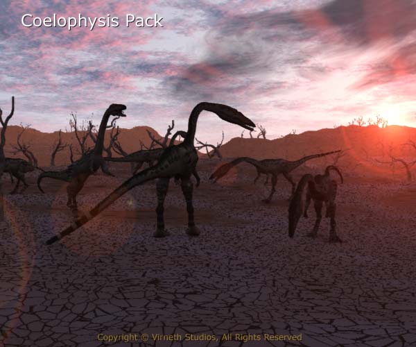 Coelophysis hunt for grubs