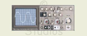 Cathode Ray Oscilloscope trace of AC current